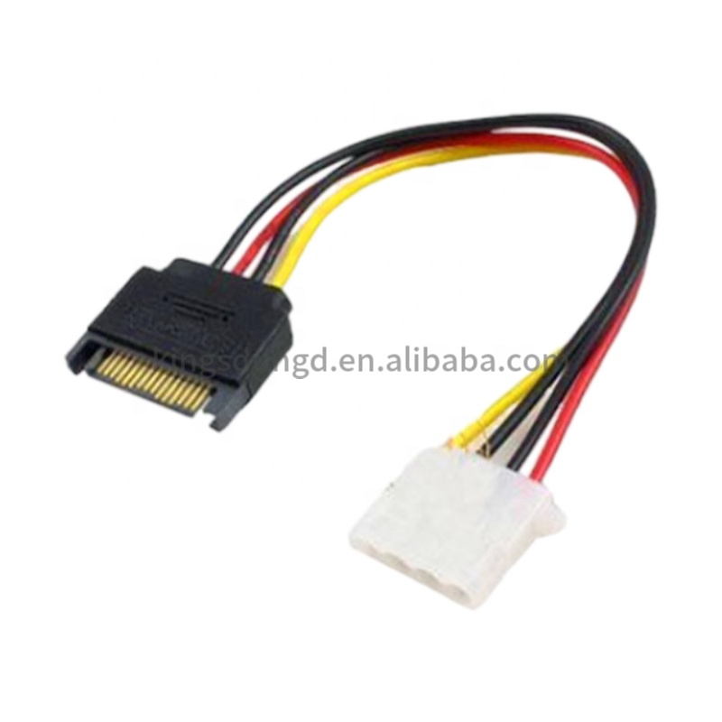 В наличии, кабель питания SATA для жесткого диска Molex 4P Female To 15P Sata Male высокого качества