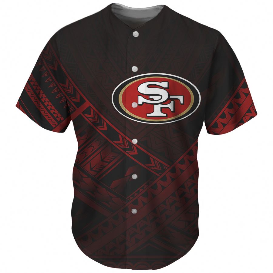 Hot Sell All Over Printed Sublimation Personality Fashion Polynesian NFLE Party Pullover Casual Baseball Jersey For Youth Mens