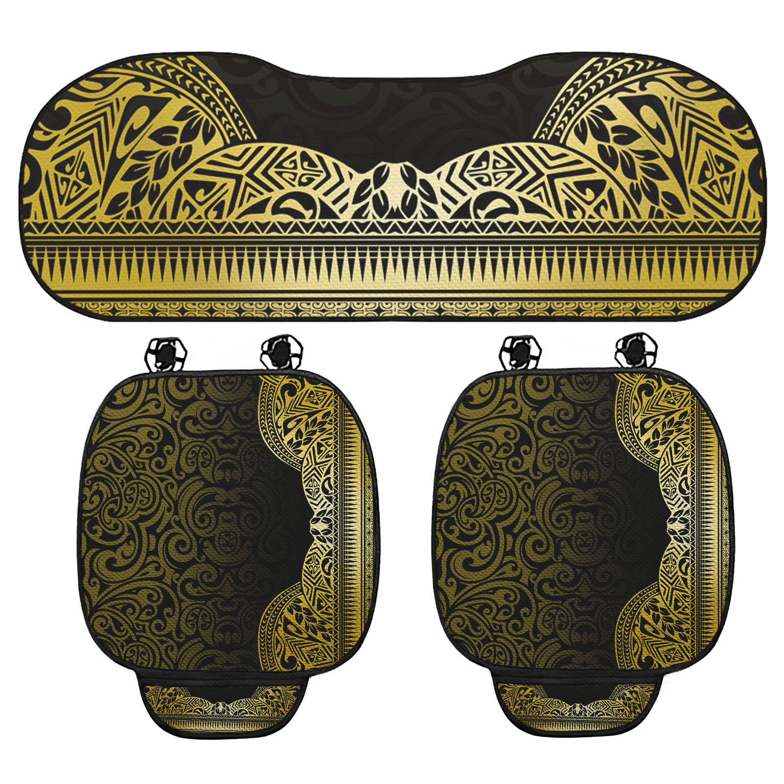 2021 Hot Sales Polynesian Samoan Tribal Design Foam Seat Massage Chair Back Cushion Pad Office Massage Cushion