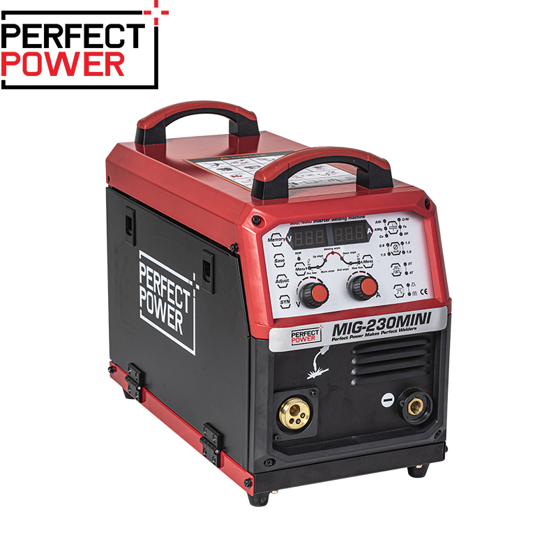 Сварочный аппарат Perfect Power MIG-230MINI GMAW MIG/MAG IGBT инверторный Сварочный аппарат с цифровым управлением, Однофазное сварочное оборудование 220 В