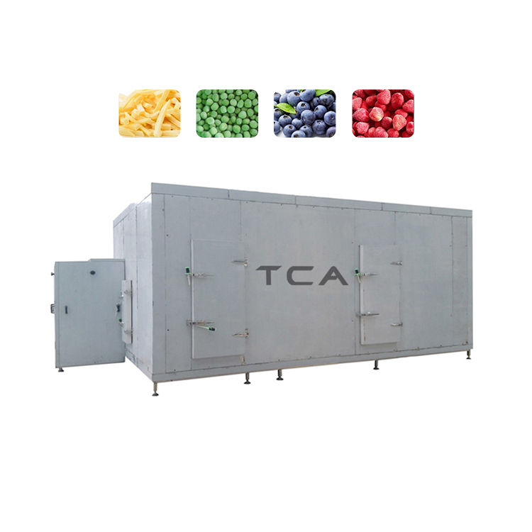 Fully automatic large output individual quick freezer for shrimps