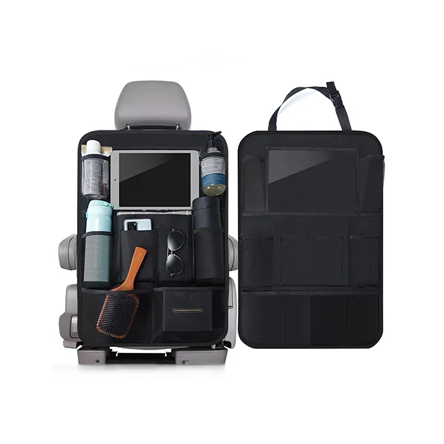 QSP127 Multifunctional Car Back Seat Organizer Hanging Folding Storage Bag Car Back Seat Organizer Backseat Organizer