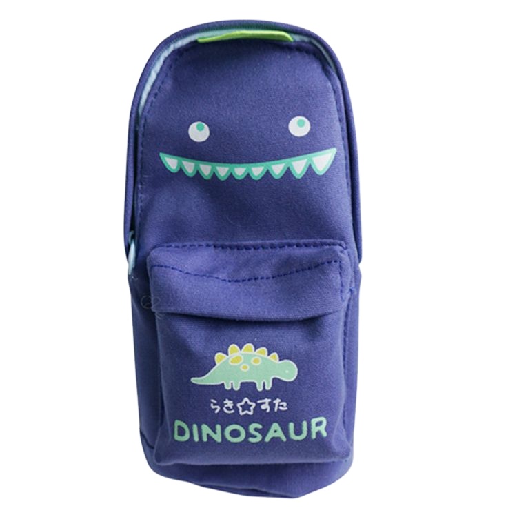 Пенал lucky dinosaur, милая мультяшная Студенческая сумка для канцелярских принадлежностей, вместительная Брезентовая пенал