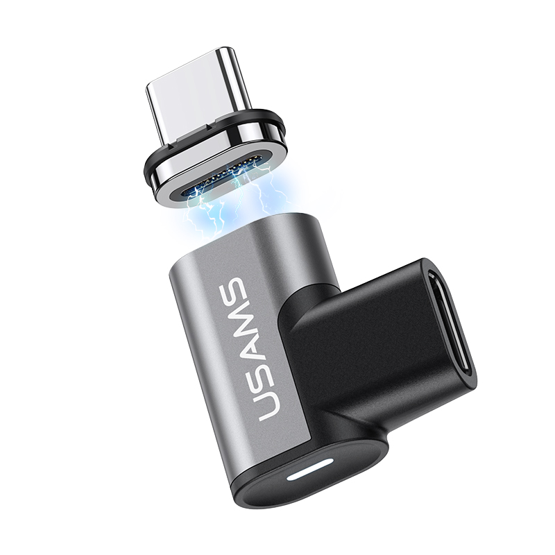 USAMS Новый SJ527 PD 100 Вт Магнитная передача данных Type-C USB C к C зарядный кабель адаптер для мобильного телефона/планшета/ноутбука Разъем