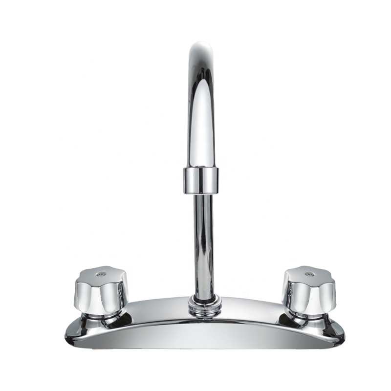 Mexican Style Double Handle Tap Kitchen 8 Inch 360 Rotate Kitchen Water Taps Faucets