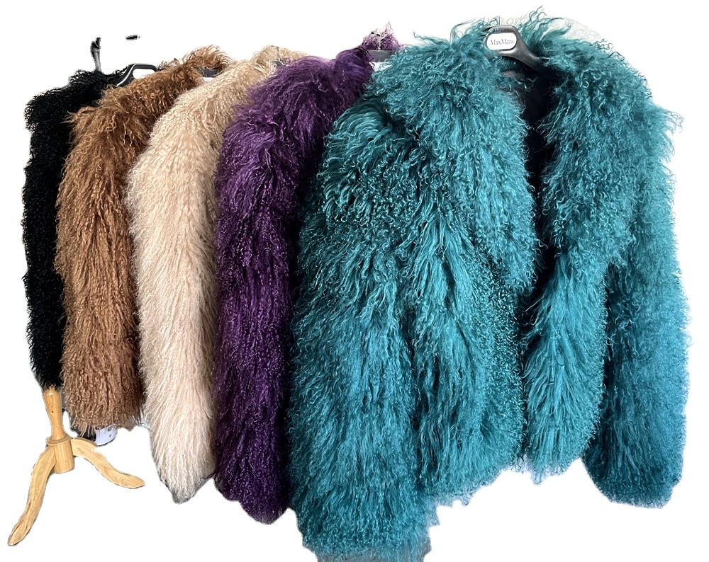 QC23056 New Mongolian Lamb Fur Jacket