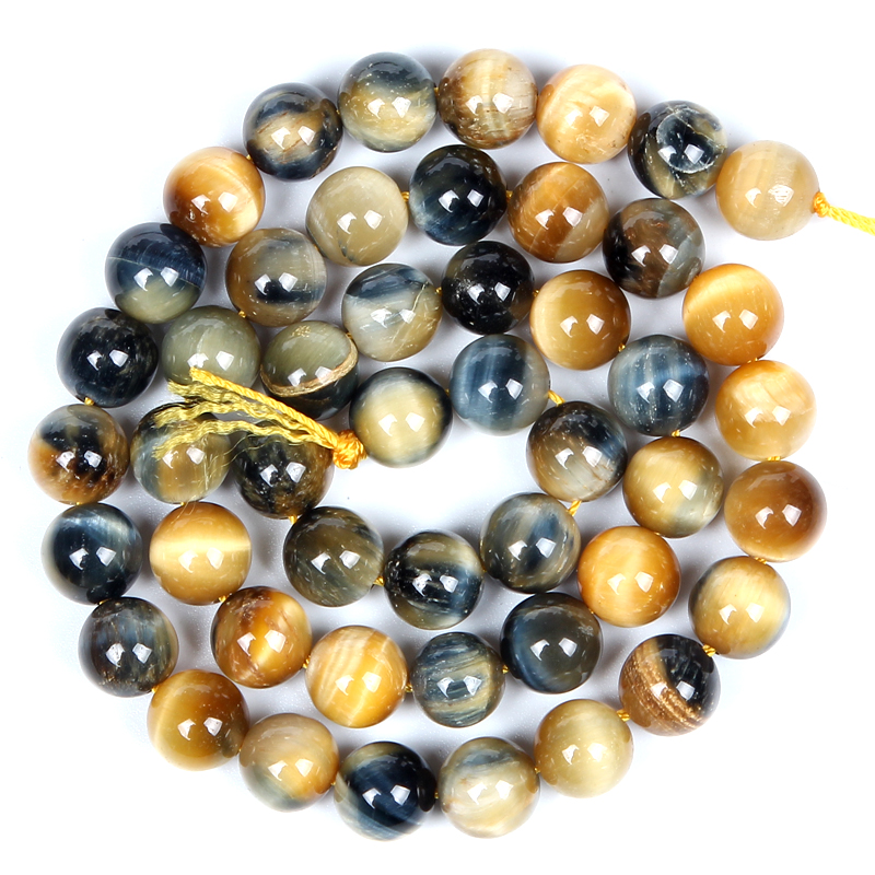 Natural Stone Beads Dream Tiger Eye Stone Round Loose Beads for Jewelry Making Needlework Bracelet
