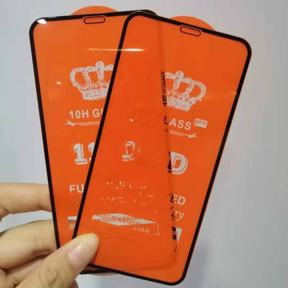 Высокое качество 111D Полный Клей закаленное стекло протектор экрана для iPhone XR