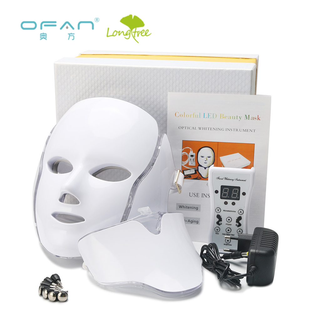 Home Use Colorful PDT Led Light Therapy Beauty Face Mask for Ance Removal