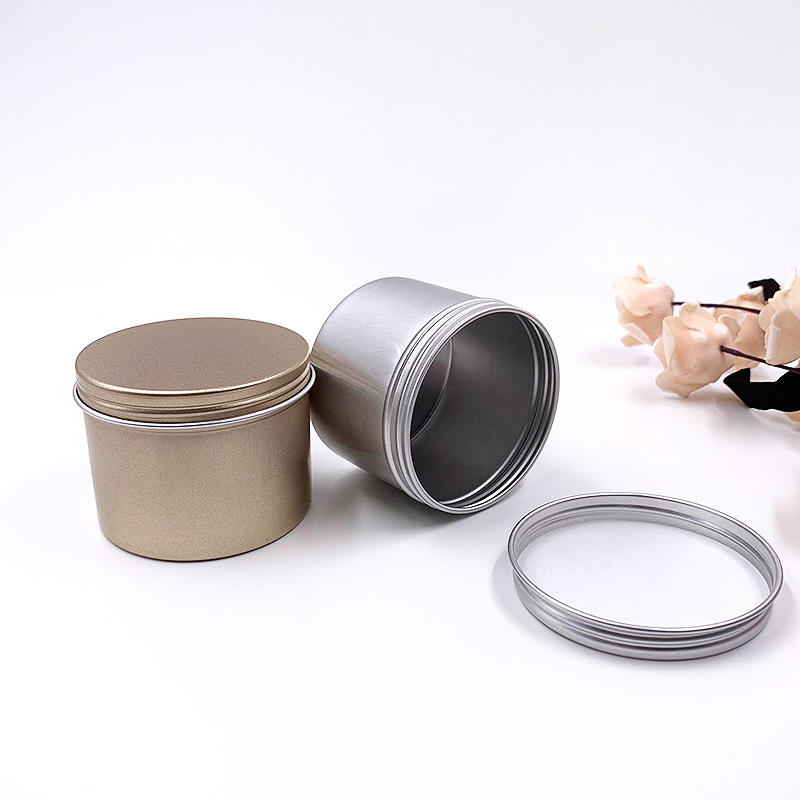 50g Cosmetic Aluminum Candle Jars Metal Tin Containers Aluminum Candle Tin Can with Flip Lid
