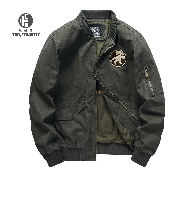 Spring Men's Jackets Casual Male Outwear Windbreaker Stand Collar Bomber Jacket