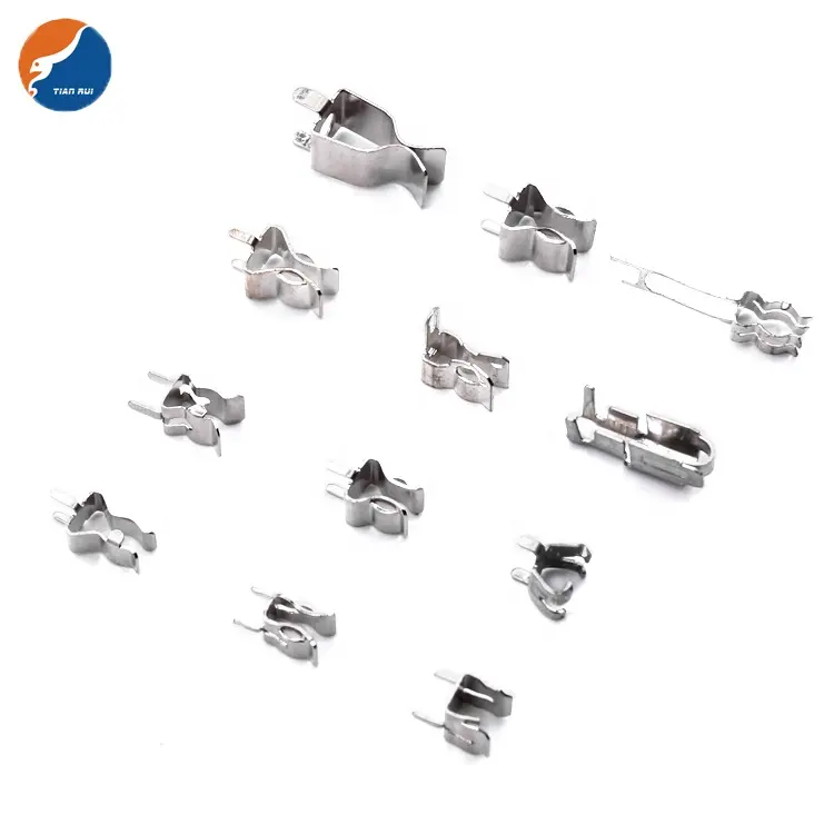 Top quality 3*10 5*20 6*30 10*38mm big small mini metal fuse clip Circuit pcb board mount clip electric current fuse clip