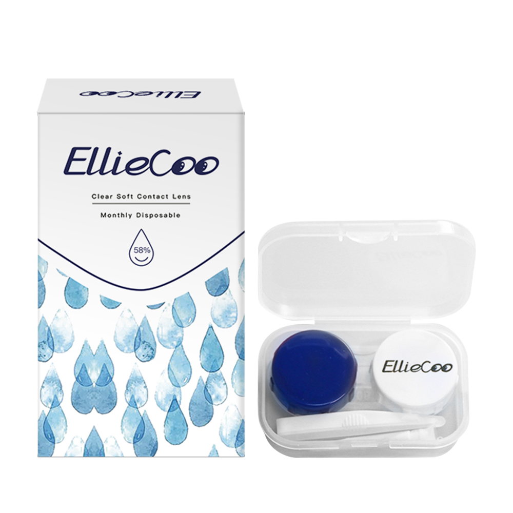 Прозрачный контейнер с несколькими контактными линзами Elliecoo