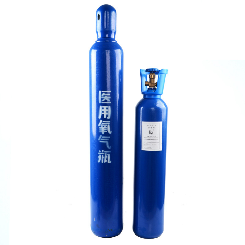 Industrial Oxygen cylinders  manufacturer direct selling oxygen cylinders 40 litres small domestic oxygen cylinders 10 litres la