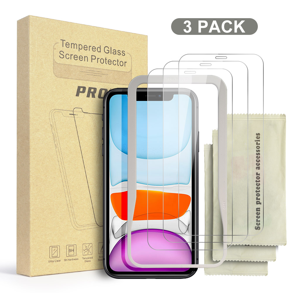 3 Упак. 2.5D Закаленное стекло для iphone 11 pro max Защита экрана для iphone 11 Розничная упаковка