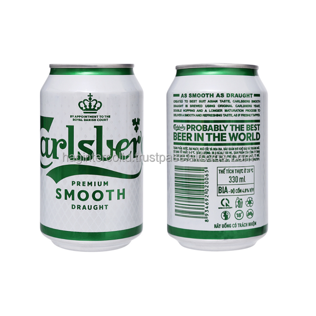 Баночка для пива Carlsberg premium 330 мл