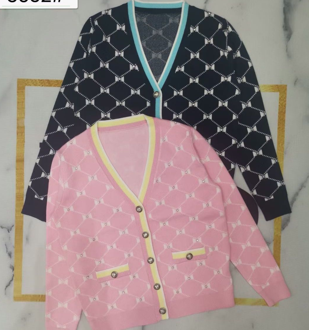 Women Winter Leopard Sweater Anti-wrinkle Button Up Collar Pullover