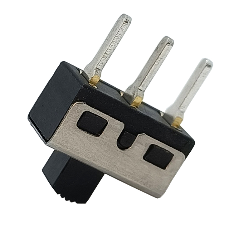 Black Mini PCB 3A 220V AC 3 pins 2 position toggle Electronic Horizontal sliding switch momentary Slide Switches