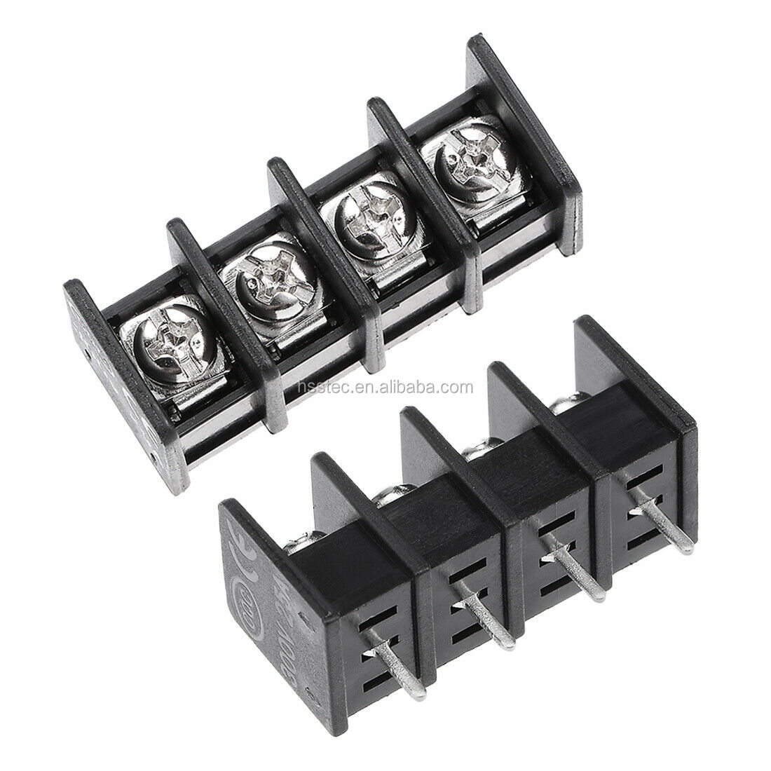 Shenzhen Supplier GX/KF/MG/DG25C-4P 25-7.62-4P Black 7.62mm Pitch 4 Pin Barrier Screw Terminal Block Connector 300V 20A