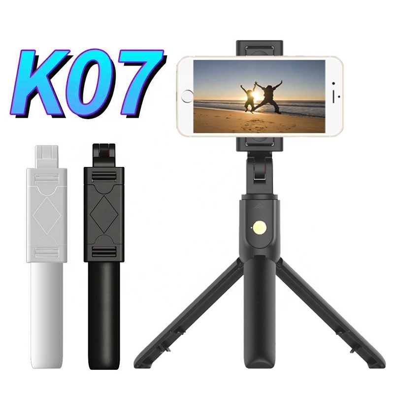K07 Выдвижная мини 3 в 1 беспроводной проигрыватель Blue tooth с пультом дистанционного управления для селфи палка Штатив для смартфона