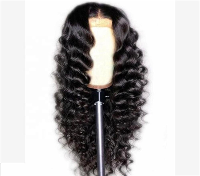 2021 Hot Selling Wholesale China Natural Color Long Swiss Lace Human Hair Full Lace Hair Wig
