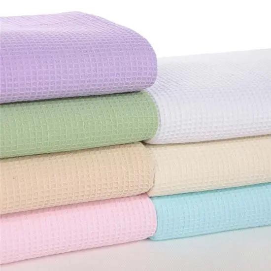 stock waffle weave cotton fabric polyester polyamide cotton fabric