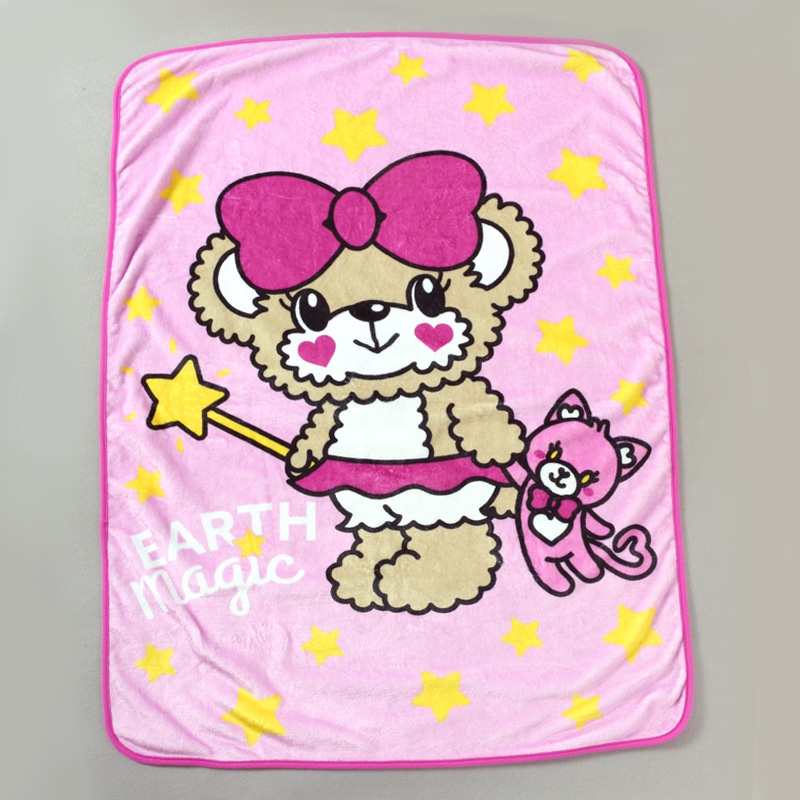 Wholesale Super Soft Coral Fleece Minky Baby Swaddle Blanket Toy Cartoon Animal Kid Child Throw Manta