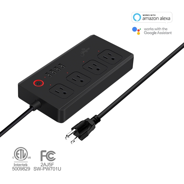 Удлинитель питания Smart Power 4AC с поддержкой Wi-Fi и 4usb-портами