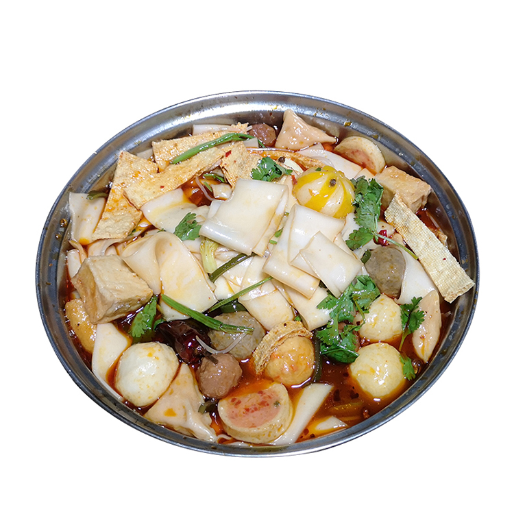 Китайский поставщик, здоровая вкусная зеленая еда, суповая кастрюля, широкий вермишель для риса, картофеля