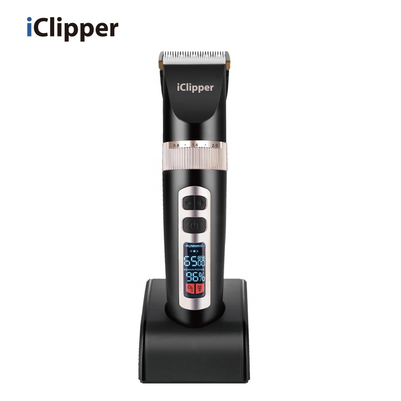 IClipper-A8s LED дисплей 3 скорости профессиональная машинка для стрижки волос в парикмахерской
