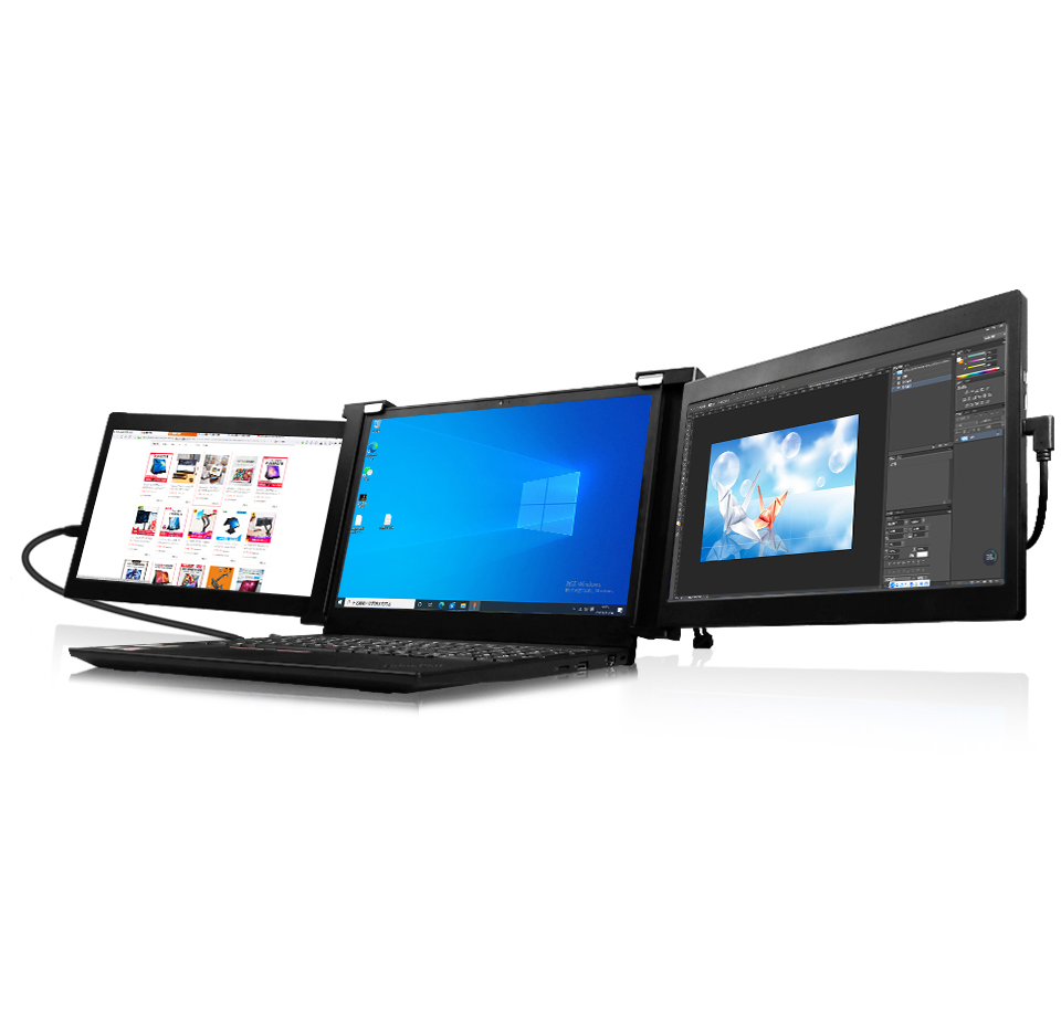2021 новый 10,1 дюймовый USB C 1080P IPS HDR портативный двойной портативный монитор для ноутбука