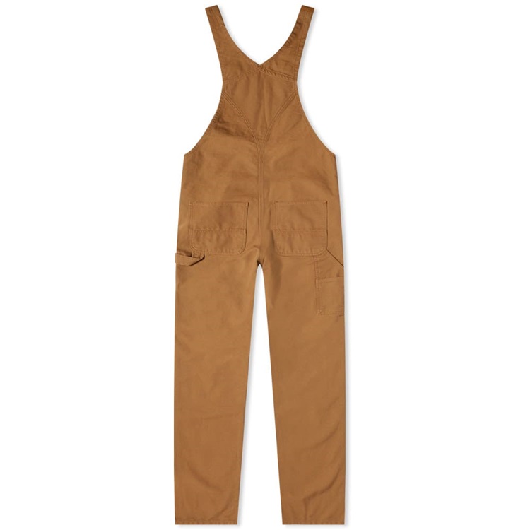 OEM custom100% organic cotton adjustable shoulder straps sweat sport classic brown bib overall pants for men
