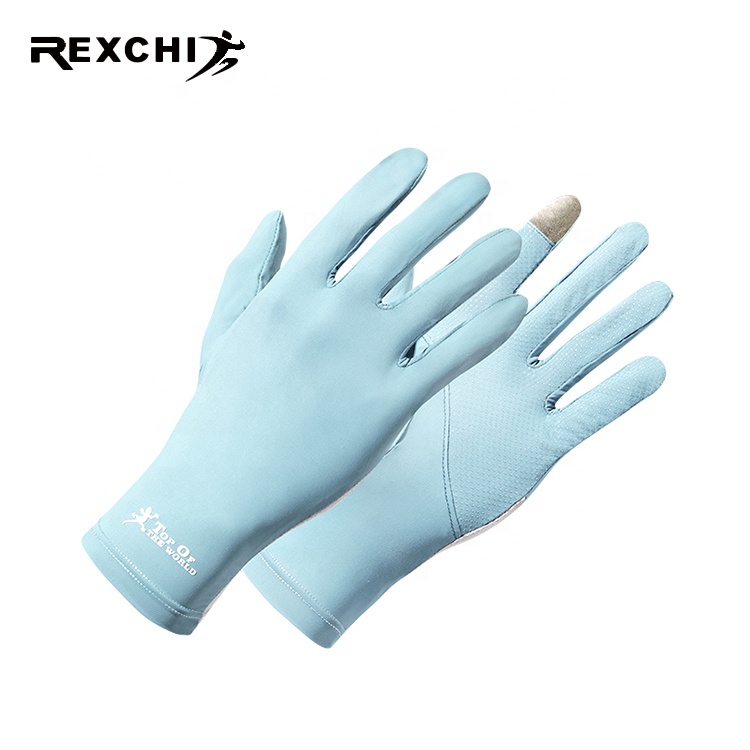 REXCHI XG41 Wholesale Unisex Work Racing Gloves Fishing Custom Logo Full Finger Touch Screen Riding Tanning Gloves