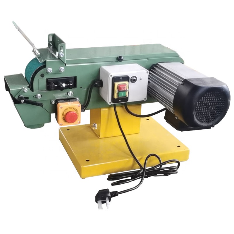 small bench table belt sander sand grinding machine equipment for metal polishing