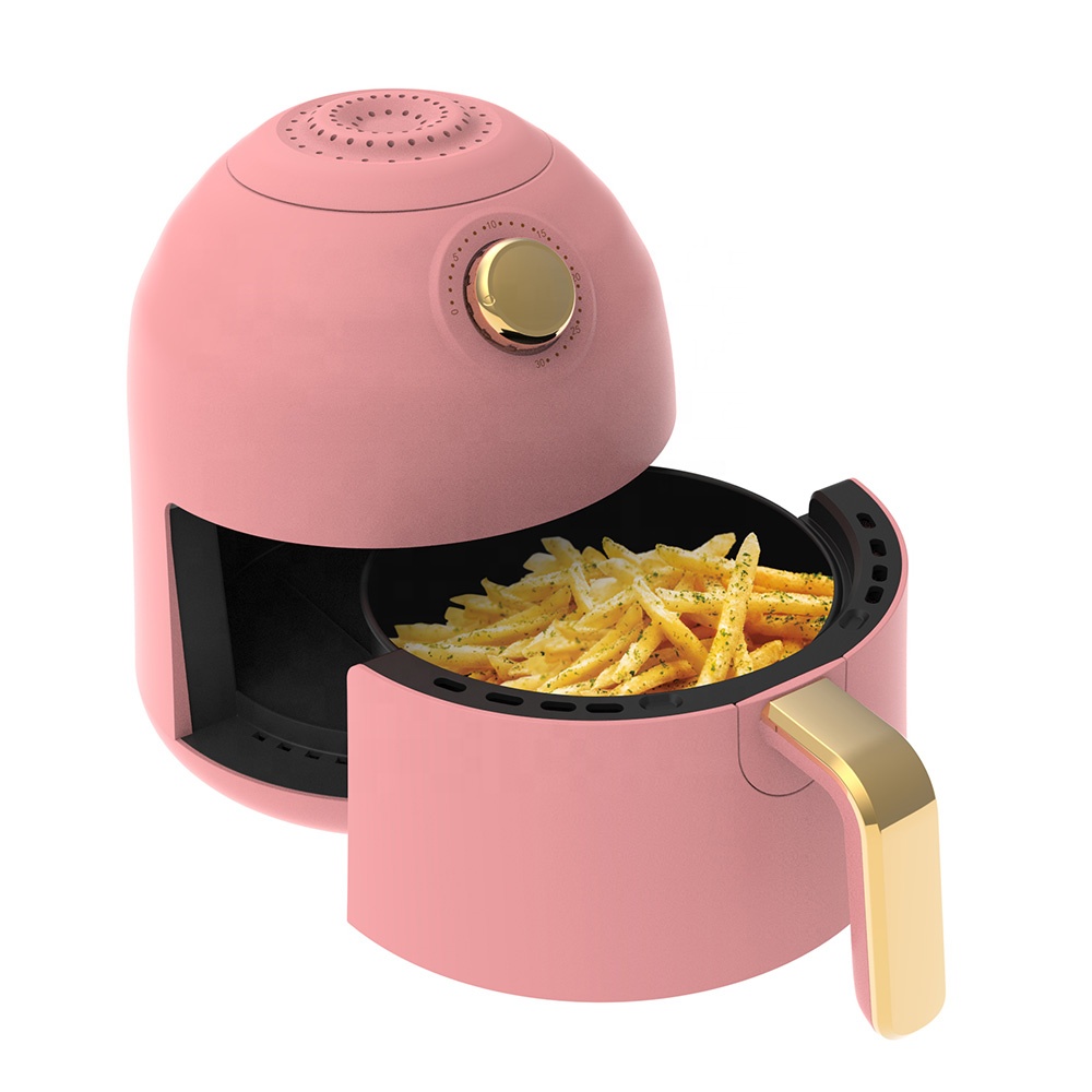 Multifunction Automatic 2L Nonstick Pink Portable Air Fryer Home Fries
