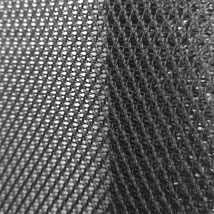 Soft safety vest making polyester warp knitted hard mesh net fabric for bags and shoes