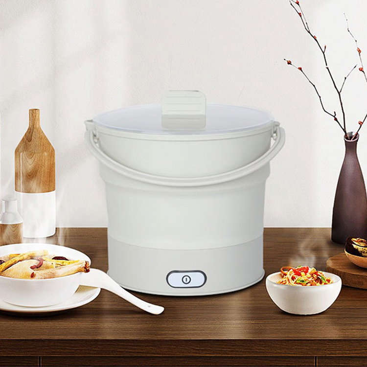 Складной Путешествия Электрический чайник Сковородка Hot Pot лапша пособия по кулинарии силиконовые складной плита