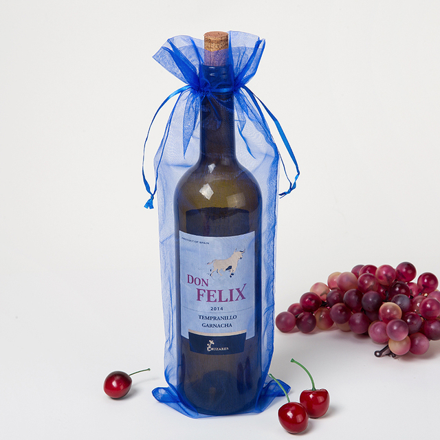 Customized Logo Organza Gift Bag Silk Organza Bags Jewelry Pouch With Satin Ribbon Logo for wine packaging