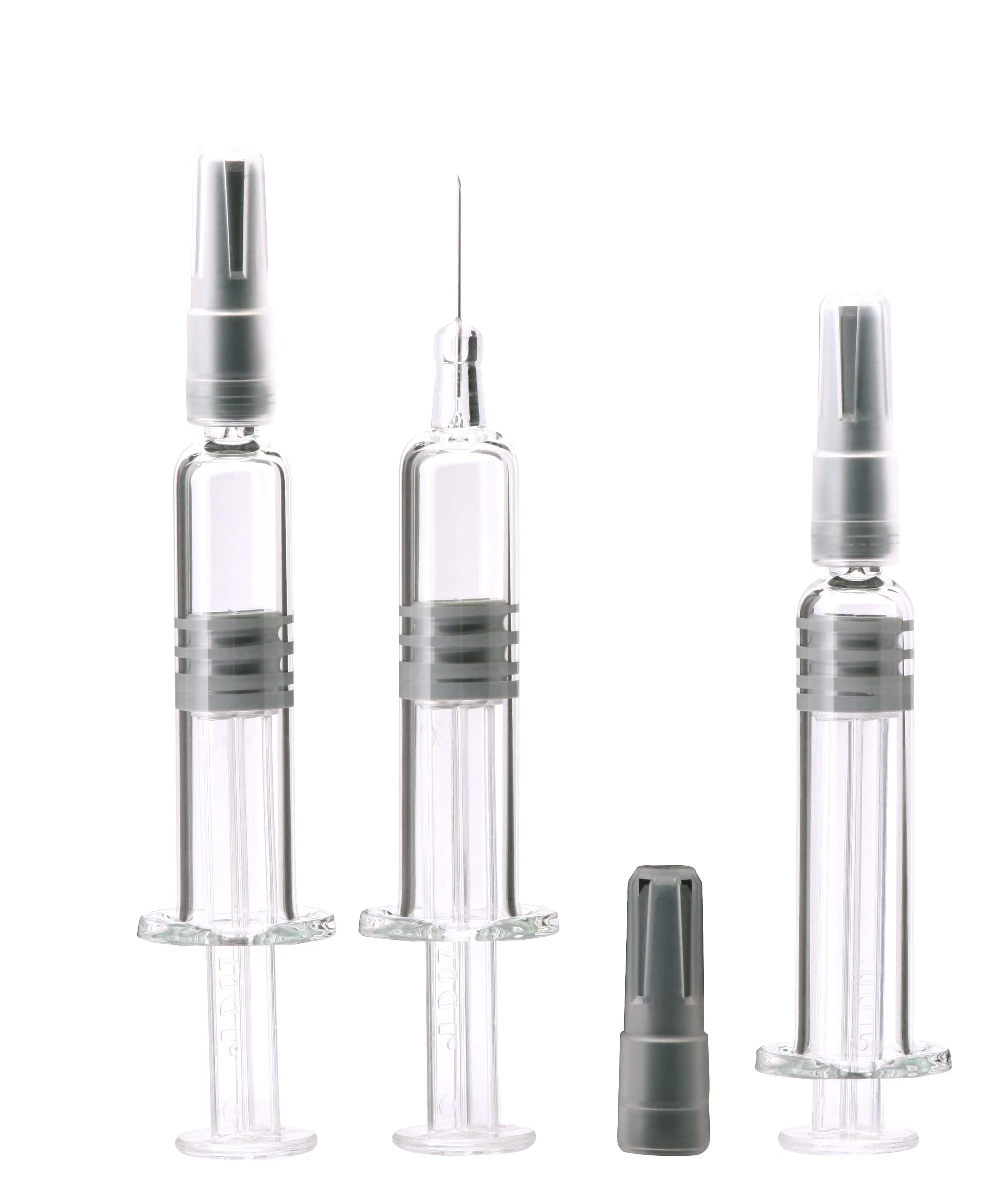 USP Type I glass prefilled syringes for pharmaceutical use, cosmetic PFS 1ml 2ml 3ml 5ml