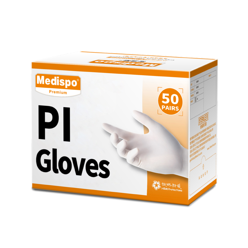 Medispo Supplier Non Latex Gloves Polyisoprene Latex Free Sterile Surgical Gloves