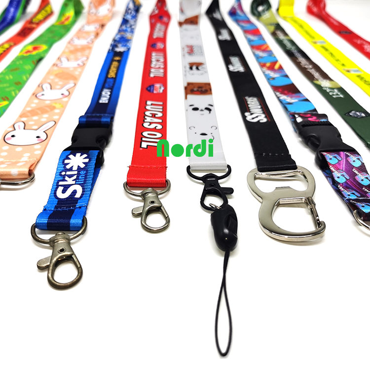 No Minimum Order Custom Printed Lanyard Personalized Custom Polyester Woven Lanyards