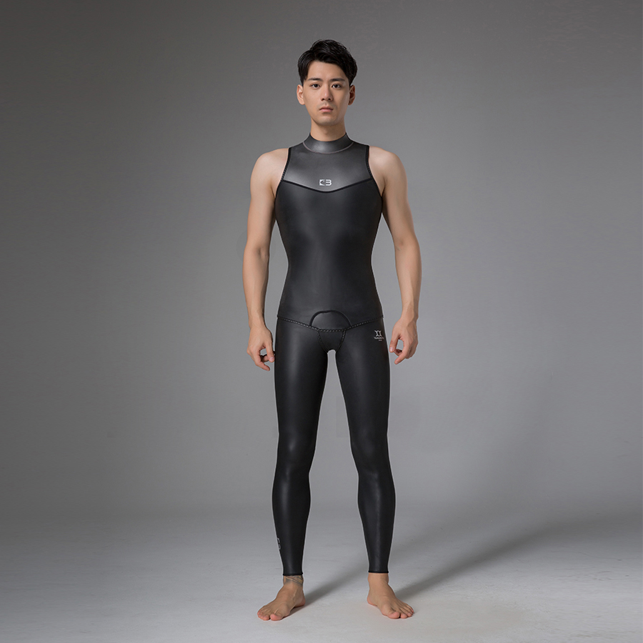 Неопреновые мужские Гидрокостюмы BESTDIVE Yamamoto Morehey Style 2 мм без рукавов, из двух частей, гладкая кожа, классические гидрокостюмы для фридайвинга