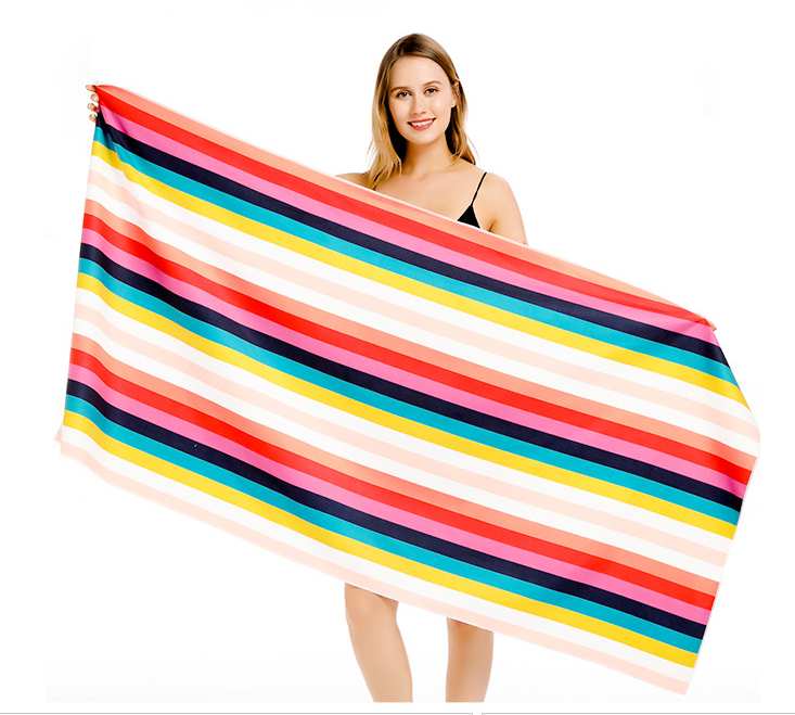 XIAOAO Custom printed Advertising Sports Promotional logo beach towel