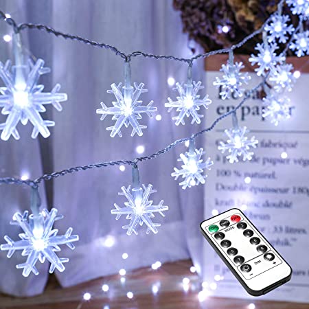 Outdoor Celebration Lighting Christmas Lights Led Snowflake Christmas String Light