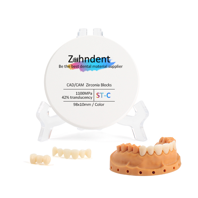Zahndent Russia Hot Selling 98 Open System Veneer Zahn Dental Lab Dental Zirconia Block