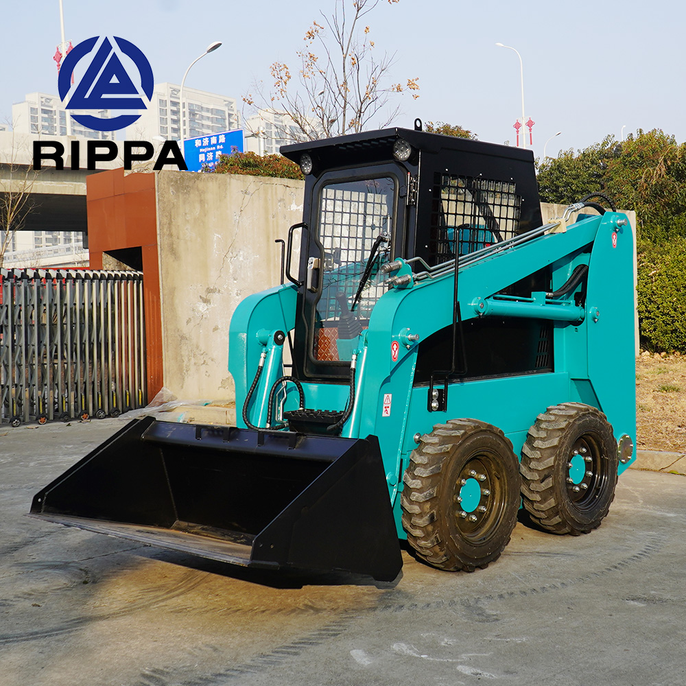 Free Shipping Mini Front End Loader Earthmoving Machinery China Skid Steer Loader With Attachment