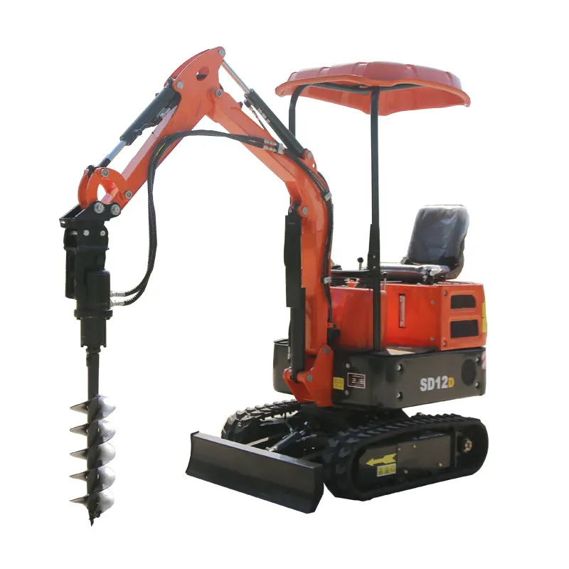 China SD12D Shanding 1 ton mini excavator