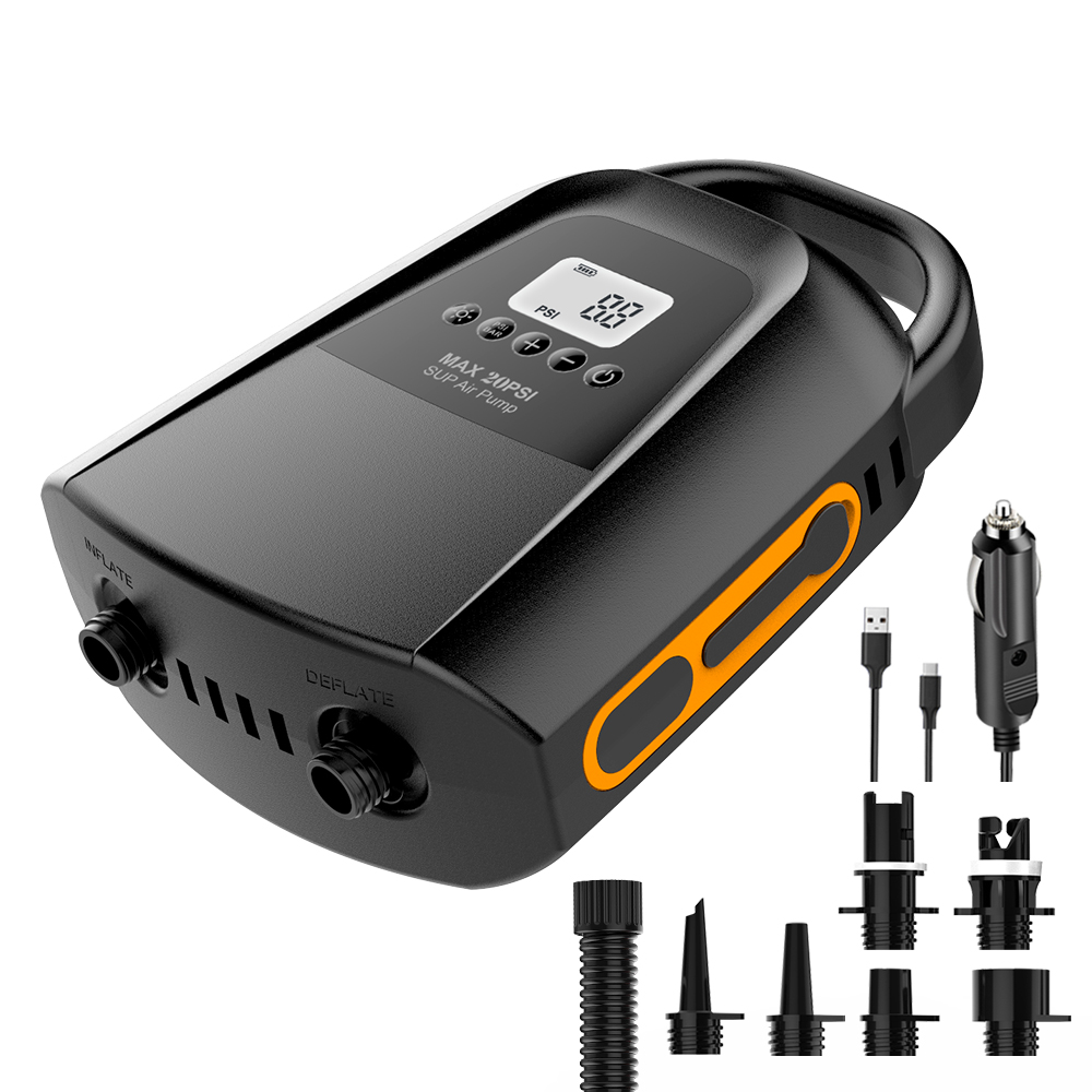 LiuyangSUP-01 проводной и беспроводной цифровой Портативный Walkie Talkie, работающего на постоянном токе 12 В в Электрический sup воздушный насос для серфинга c веслом доска насос