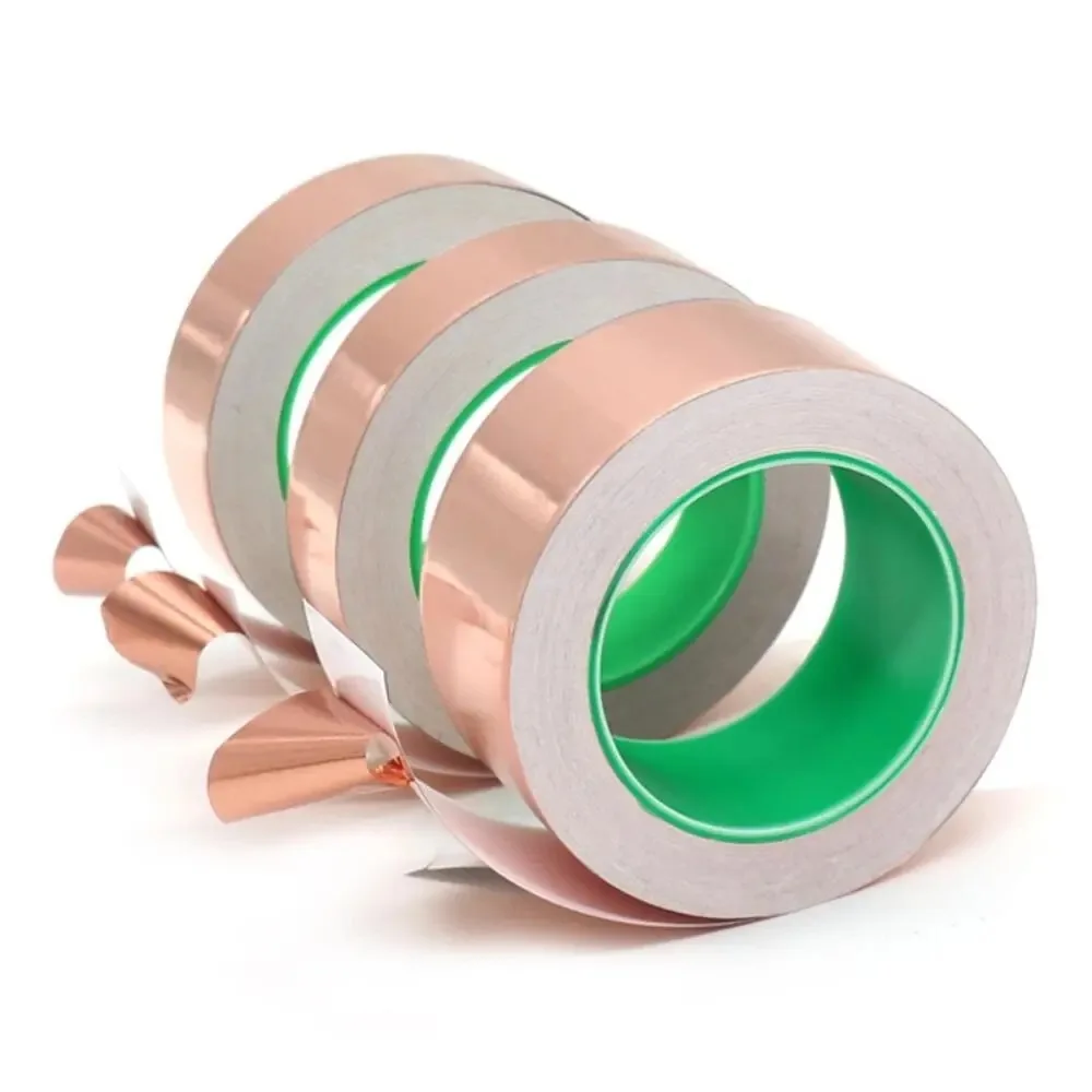 Single or Double Sided Conductive EMI Self Adhesive Copper Foil Tape for Mobile Phone Insulating Shielding Material
