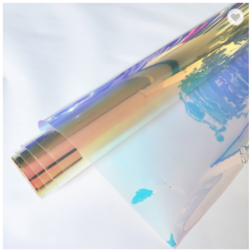 Window Film Rainbow Effect Iridescent Window Decorative Self-Adhesive Glass Sticker